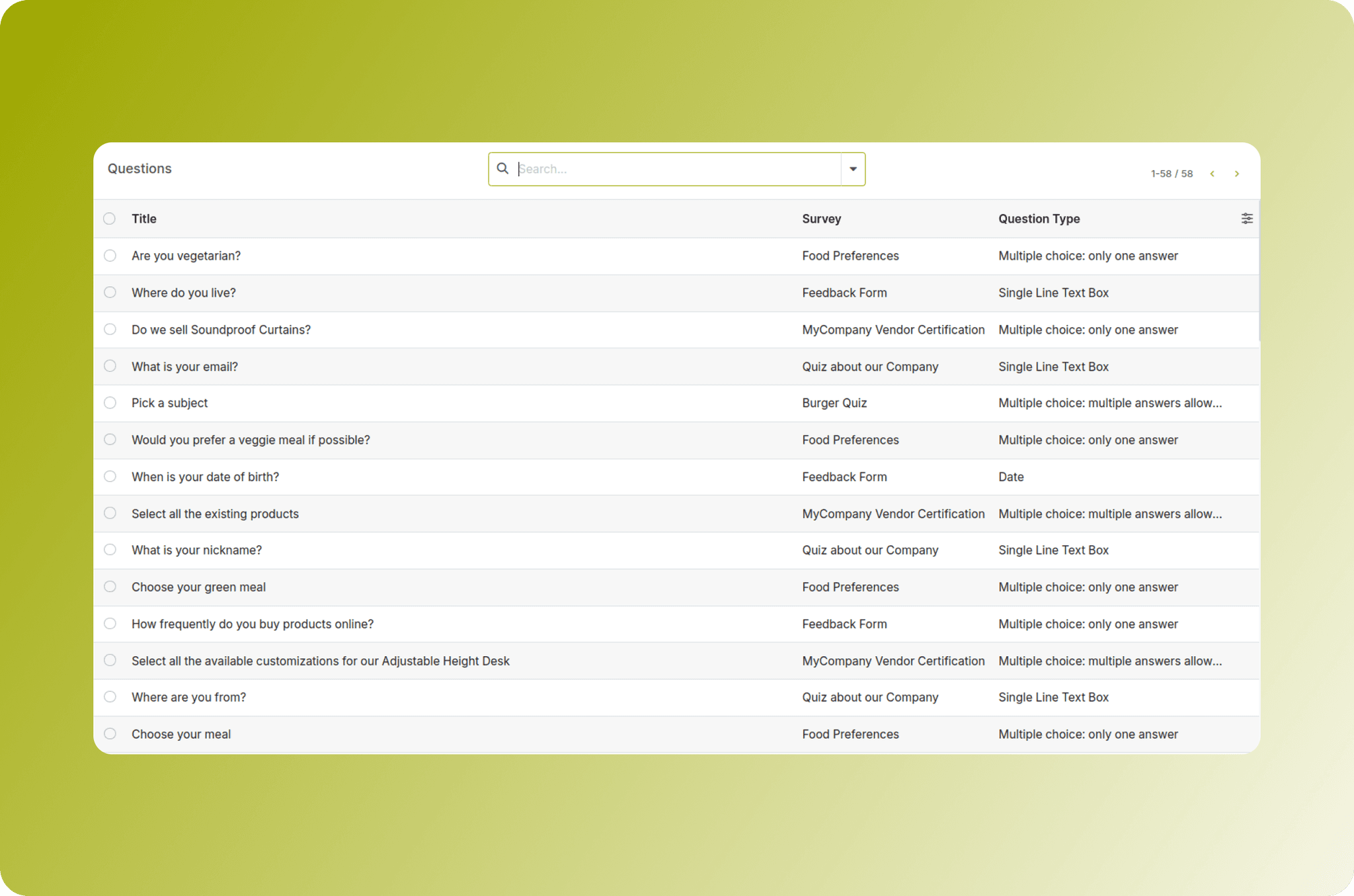 features