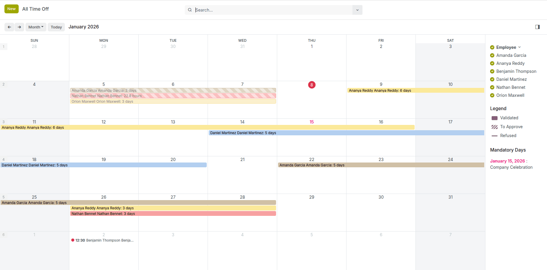 See Time Off as Clearly as Your Calendar