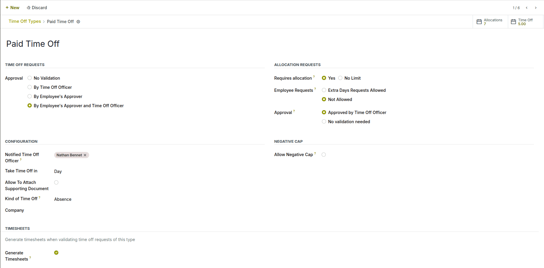 Flexible Time Off Types for Every Need