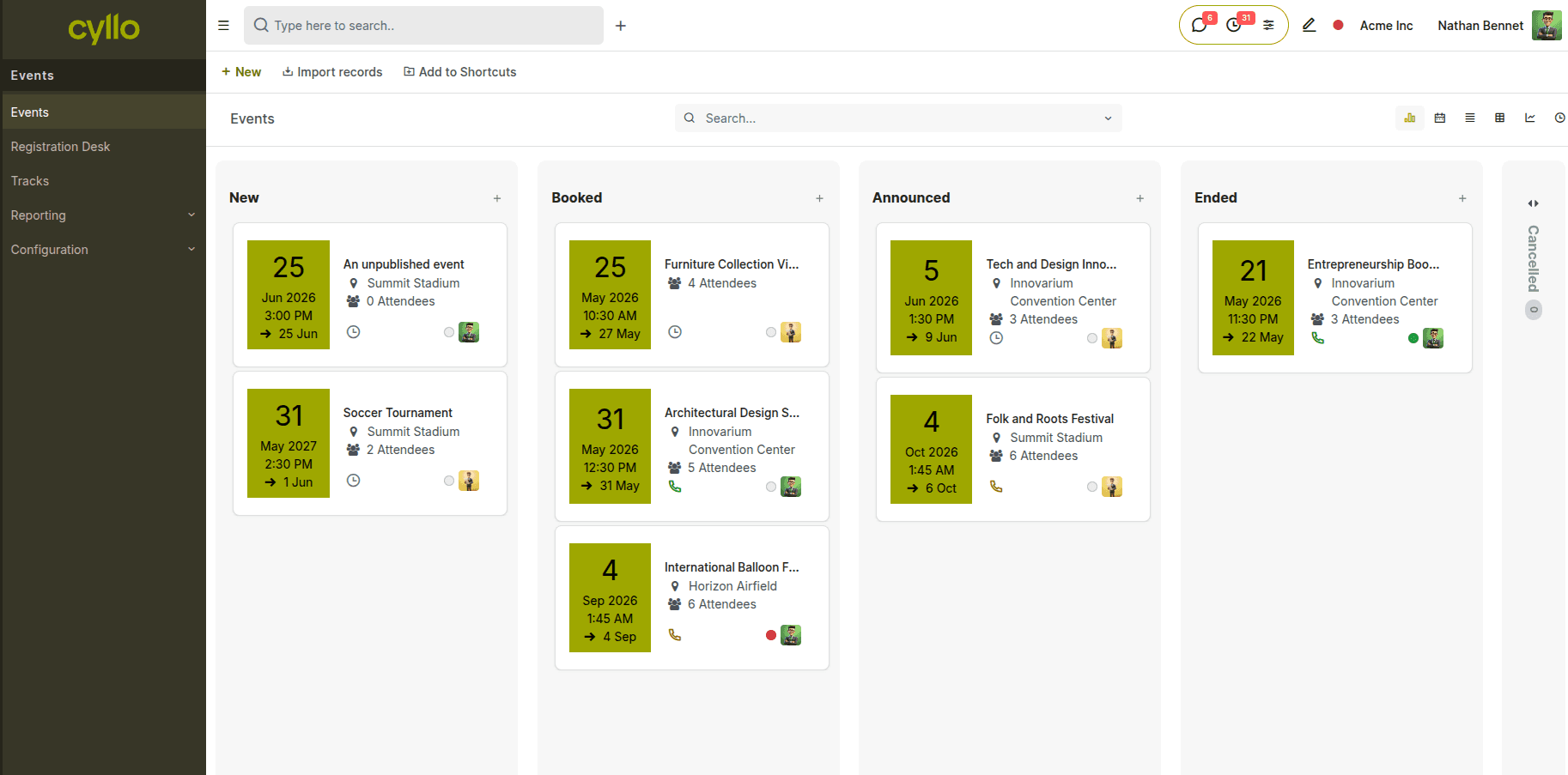 Track Every Event, Every Stage.
