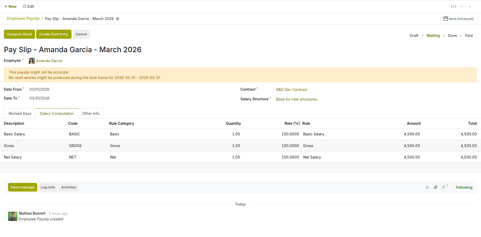 Automated Payslip Generation